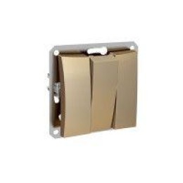 Выключатель 3-кл. СП Дуэт 10А IP20 механизм шампань SchE WDE000431