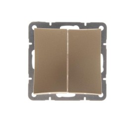 Выключатель 2-кл. СП Дуэт 10А IP20 механизм шампань SchE WDE000451