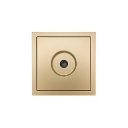 Розетка ТВ проходная СП ZIMA IP20 зол. LEZARD 704-3688-129