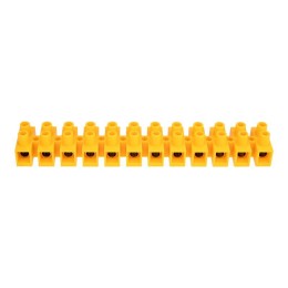 Колодка клеммная винтовая KВ-40 25-40 ток 100А полиэтилен желт. (уп.10шт) Rexant 07-5040-3