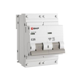 Выключатель автоматический модульный 2п C 25А 10кА ВА 47-100 PROxima EKF mcb47100-2-25C-pro