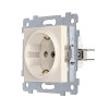 Розетка 1-м СП Аксиома РС16-454 16А IP20 с заземл. защ. шторки механизм сл. кость Кунцево 122003