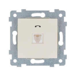 Розетка телефонная 1-м СП Аксиома РТ1-459 RJ11 механизм сл. кость Кунцево 122005