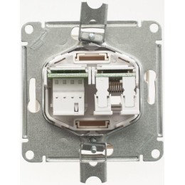 Розетка компьютерная + телефонная 2-м СП W59 RJ45 + RJ11 кат.5E 1А механизм сл. кость SE RSI-251TK5E