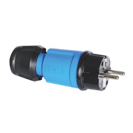 Вилка Schuko 16А 3п 2P+E 250В IP44 Multi-grip син. Bals 7370