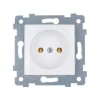 Розетка 1-м СП Мария РС16-444 16А IP20 без заземл. механизм бел. Кунцево 110021