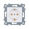 Розетка 1-м СП Мария РС16-445 16А IP20 с заземл. механизм бел. Кунцево 110019