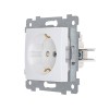 Розетка 1-м СП Мария РС16-446 16А IP20 с заземл. защ. шторки механизм бел. Кунцево 110020