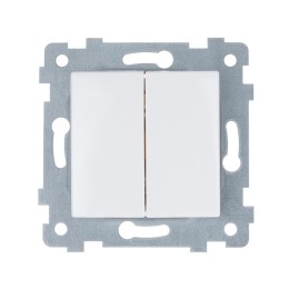 Выключатель 2-кл. СП Мария С510-439 10А IP20 механизм бел. Кунцево 110027