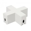 Arlight Коннектор крестовой NEO-CLIP-38-CON-X-WH (IP40 Металл, 3 года)