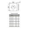 Площадка торцевая металлическая 300х300 с фланцем D120 ERA 120ПТМ (30х30)