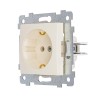 Розетка 1-м СП Мария РС16-445 16А IP20 с заземл. механизм сл. кость Кунцево 120001