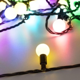 Гирлянда светодиодная ARD-BALL-CLASSIC-D23-10000-BLACK-80LED RGB (230В 3.5Вт) (IP65) Ardecoled 02561