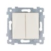 Выключатель 2-кл. СП Мария С510-439 10А IP20 механизм сл. кость Кунцево 120010