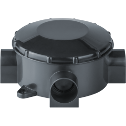 Коробка распаячная 93 760 NSS-DB-70-35-BL открытого монтажа трехрожковая черн. Navigator 93760