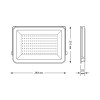 Прожектор светодиодный Qplus 100Вт 6500К IP65 10500лм 175-265В ДО графит. GAUSS 690511100