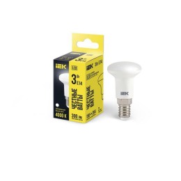 Лампа светодиодная Eco 3Вт R39 4000К нейтр. бел. E14 270лм 230-240В IEK LLE-R39-3-230-40-E14