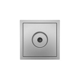 Розетка ТВ проходная СП ZIMA IP20 сер. матов. LEZARD 704-7488-129