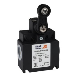 Выключатель концевой OptiLiS D4N-8120 рычаг пластик. с роликом пластик. EN 50047 XCKT2118P16 КЭАЗ 36