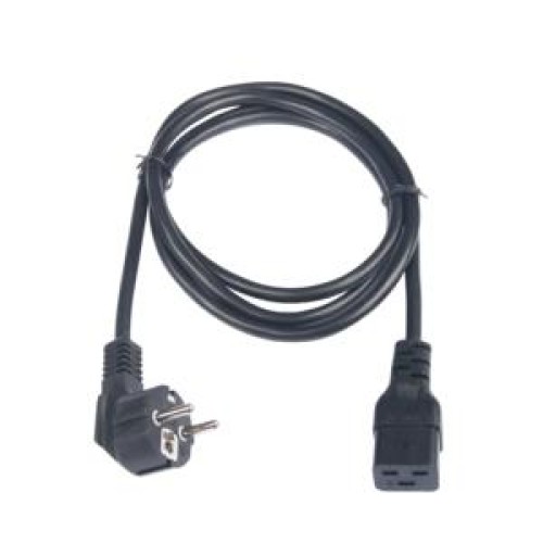 Кабель питания CEE 7/7 евровилка с заземл./ разъем C19 IEC 60320 3х1.5кв.мм 250В 16А 1.8м черн. TLK