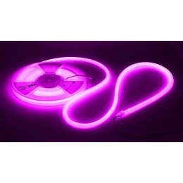 Лента светодиодная LS2835-9.6-120-24-V-IP68-5м 24В термостойкая для бани фиолет. (в комплекте: 2 заг