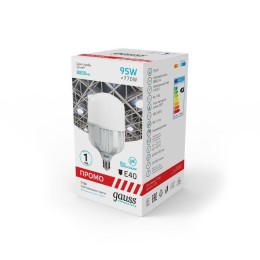 Лампа светодиодная Elementary 95Вт T160 цилиндр 4100К нейтр. бел. E27 8800лм Promo GAUSS 60420