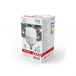 Лампа светодиодная Elementary 95Вт T160 цилиндр 6500К холод. бел. E40 8800лм Promo GAUSS 60430