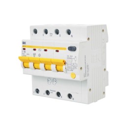 Выключатель автоматический дифференциального тока 4п C 40А 30мА тип AC 4.5кА АД-14 KARAT IEK MAD10-4