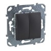 Выключатель 2-кл. СП Unica TOP 10А IP20 (сх. 5) механизм графит SchE MGU5.211.12ZD
