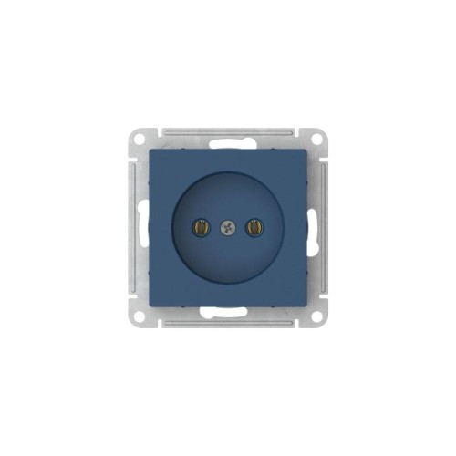 Розетка AtlasDesign 16А без заземл. без шторок быстрозажим. клем. механизм аквамарин SE ATN001141S