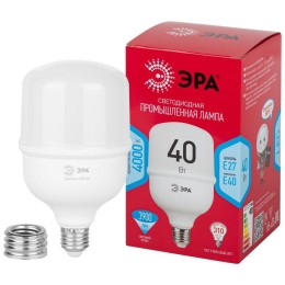 Лампа светодиодная высокомощная RED LINE LED POWER T100-40W-4000-E27/E40 R 40Вт Т100 колокол 4000К н