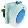 Розетка встраиваемая 16А 3п 2P+PE 6ч 230В IP67 наклонная 68х62 Quick Connect Bals 12809