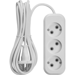 Удлинитель 3х3м без заземл. 10А IP20 90508 OPE-S-03-300-X-2х1 ОНЛАЙТ 90508