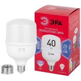 Лампа светодиодная высокомощная RED LINE LED POWER T100-40W-6500-E27/E40 R 40Вт Т100 колокол 6500 хо
