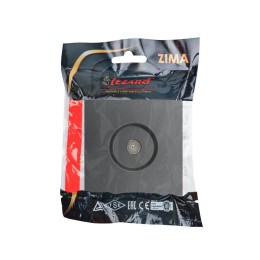 Розетка ТВ проходная СП ZIMA IP20 черн. бархат LEZARD 704-4288-129