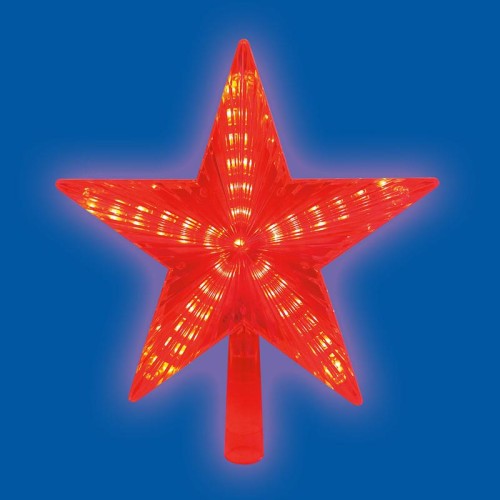 Украшение ULD-H2121-031/STA RED STAR-3 светодиодное для елки "Звезда-3" 21см 31 светодиод красн. све