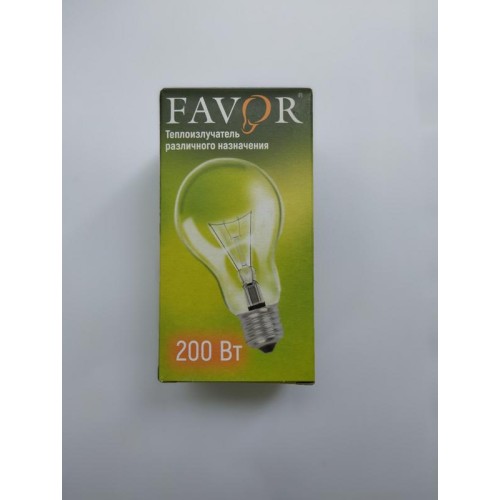 Излучатель тепловой Т 230-200Вт Е27 А65 (100) Favor 8102204