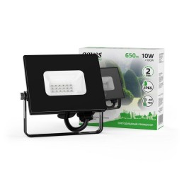 Прожектор светодиодный Elementary 10Вт IP65 650лм 175-265В ДО черн. GAUSS 613100610