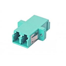 Адаптер оптический OM3 дуплекс LC с фланцами бирюз. Eurolan 36A-30-2L-02AQ