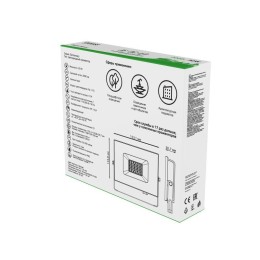 Прожектор светодиодный Elementary 30Вт IP65 2000лм 175-265В ДО черн. GAUSS 613100630