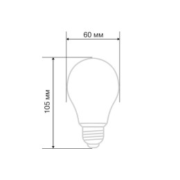 Лампа светодиодная филаментная 13.5Вт A60 грушевидная прозрачная 4000К нейтр. бел. E27 1600лм Rexant