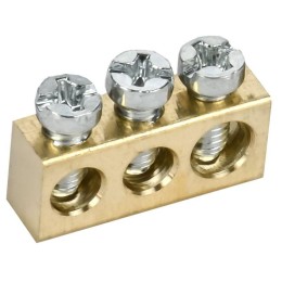 Шина нулевая 6х9 3 отверст. TEKFOR IEK TF-KP00D-SN-03