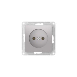 Розетка AtlasDesign 16А без заземл. без шторок быстрозажим. клем. механизм алюм. SE ATN000341S