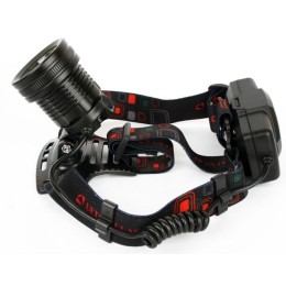 Фонарь аккумуляторный налобный E1335 2LED 4Вт фокус 4 режима аккум. 3.7В метал. черн. (бокс) Ultrafl