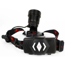 Фонарь аккумуляторный налобный E1335 2LED 4Вт фокус 4 режима аккум. 3.7В метал. черн. (бокс) Ultrafl