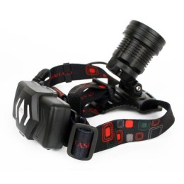 Фонарь аккумуляторный налобный E1335 2LED 4Вт фокус 4 режима аккум. 3.7В метал. черн. (бокс) Ultrafl