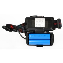 Фонарь аккумуляторный налобный E1335 2LED 4Вт фокус 4 режима аккум. 3.7В метал. черн. (бокс) Ultrafl