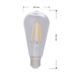 Лампа филаментная Груша ST64 11.5Вт 1380лм 2700К E27 прозр. колба Rexant 604-139