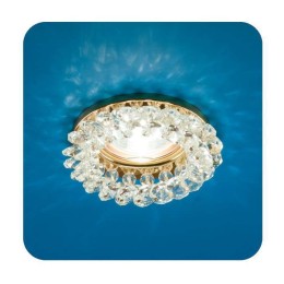 Светильник Venecia 51 04 70 декор. из огран. стекла MR 16 основание зол.; стекло прозр. ИТАЛМАК IT82