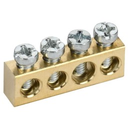 Шина нулевая 6х9 4 отверст. TEKFOR IEK TF-KP00D-SN-04